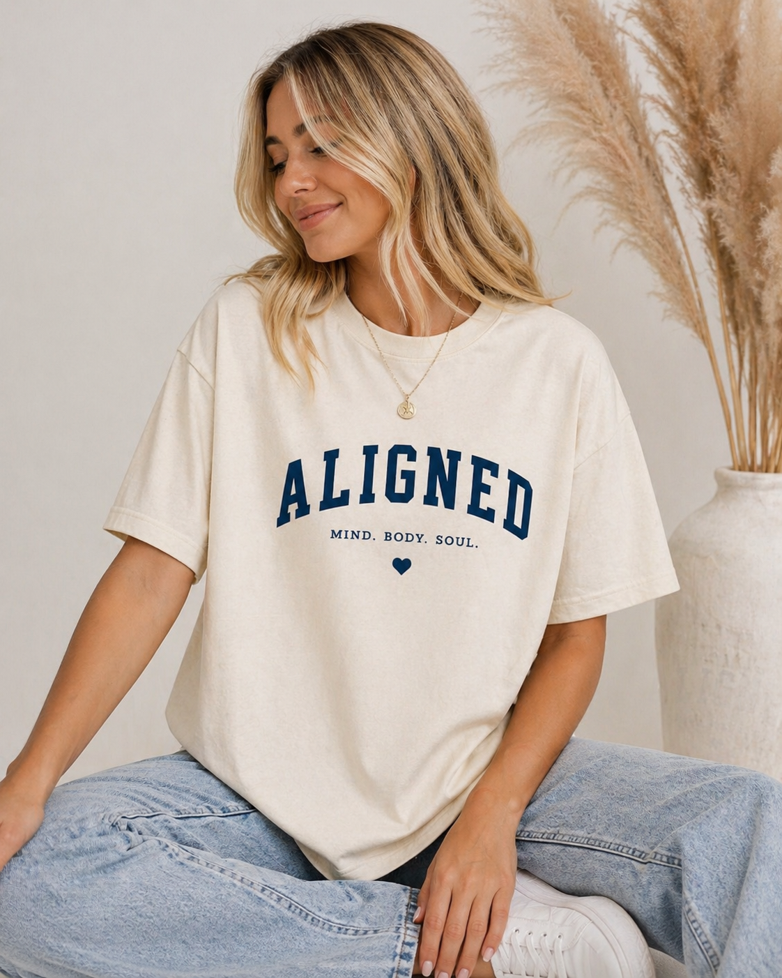 Aligned Tee Ivory