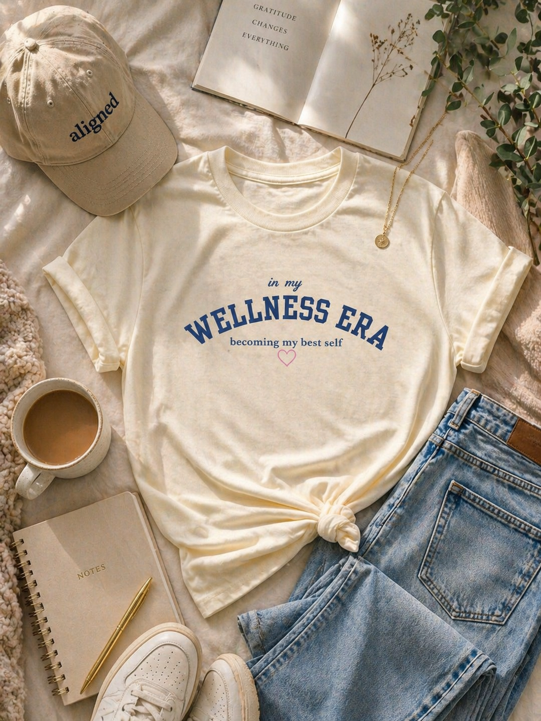 In my wellness era t-shirt-white